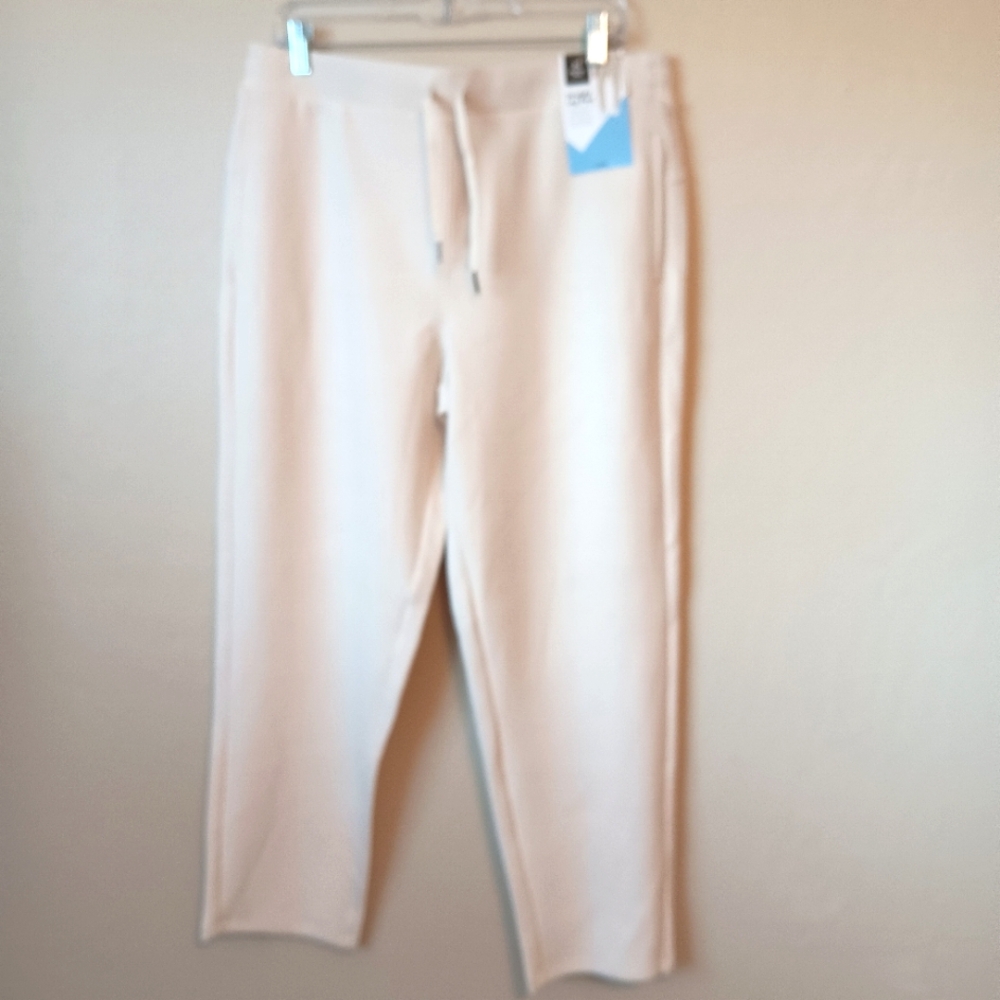 Member's Mark straight leg pant large size beige off-white color
